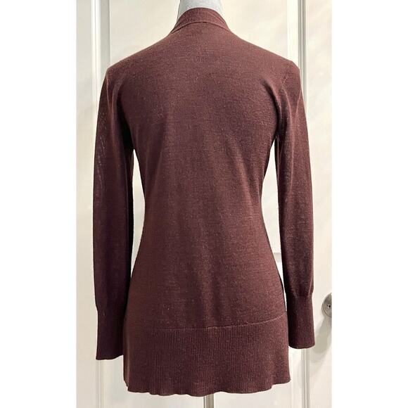 Ann Taylor Knit Open Front Wool Blend Cardigan Sweater Duster Womens Size SP - Picture 3 of 6